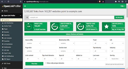 OpenLinkProfiler