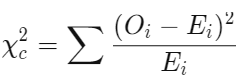 فرمول آزمون کای 2