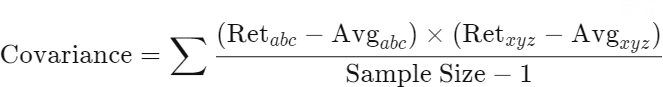 فرمول کوواریانس