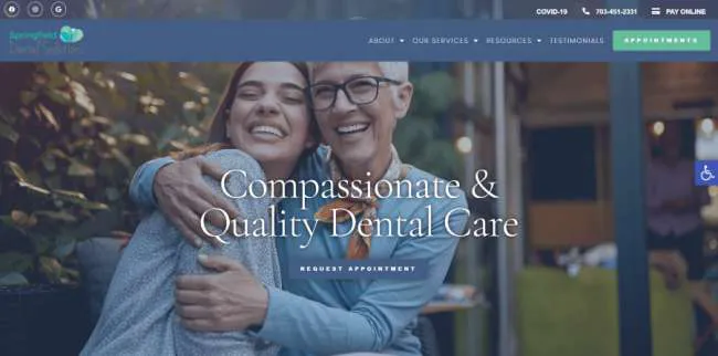 Springfield Dental Solutions طراحی شده توسط O360®