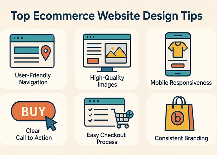 top-tips-for-ecommerce-website-design نکات مهم در طراحی سایت فروشگاهی
