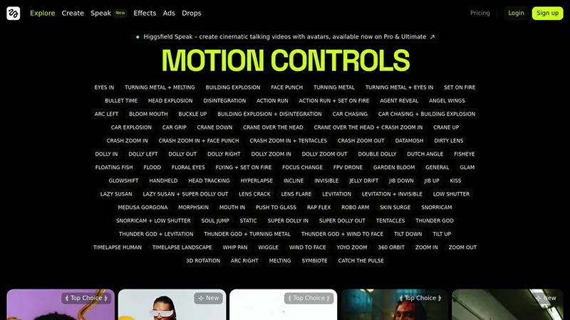 ساخت ویدئو با Higgsfield