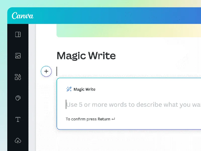 Canva هوش مصنوعی برای نوشتن مقاله