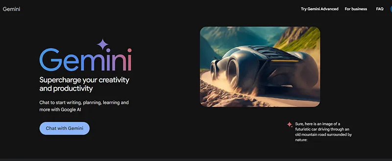 Gemini هوش مصنوعی برای تولید محتوا