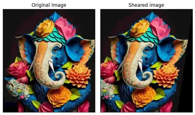 تغییر شکل تصویر با پایتون