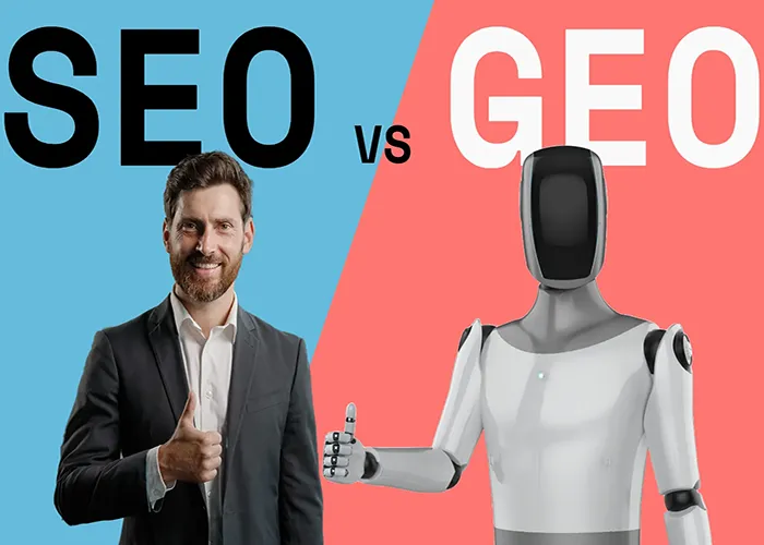 1-GEO vs SEO تفاوت GEO و SEO: ویژگی ها، عملکزد و جذب ترافیک