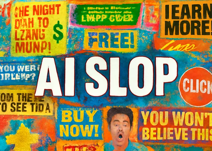 1-AI slop AI slop چیست؟ روش های تشخیص محتوای بی کیفیت