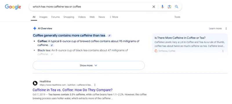 زمان ظاهر شدن AI Overviews گوگل